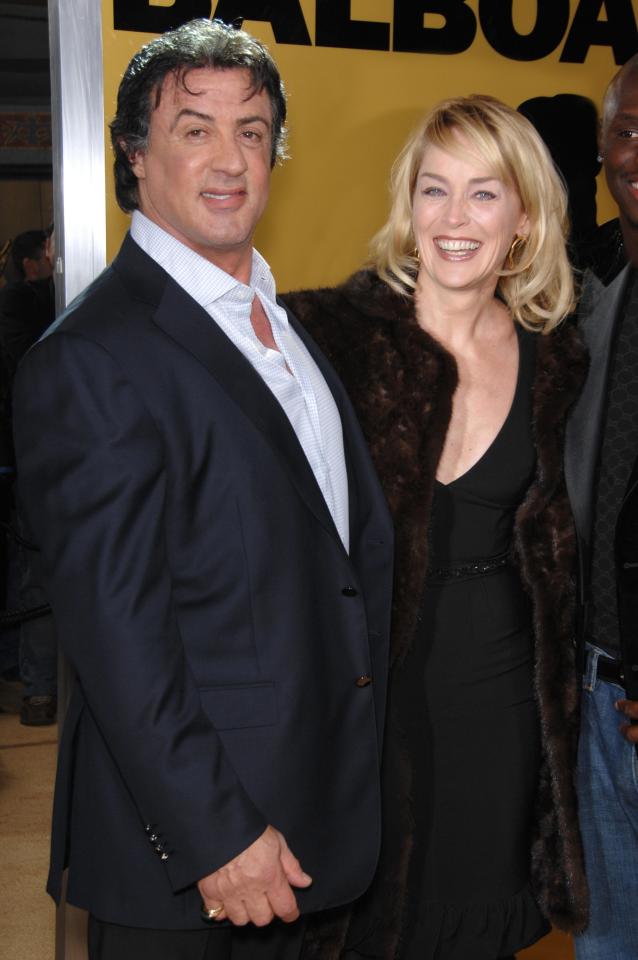 Sharon shares Sly Stallone's fear of being shot by a fan