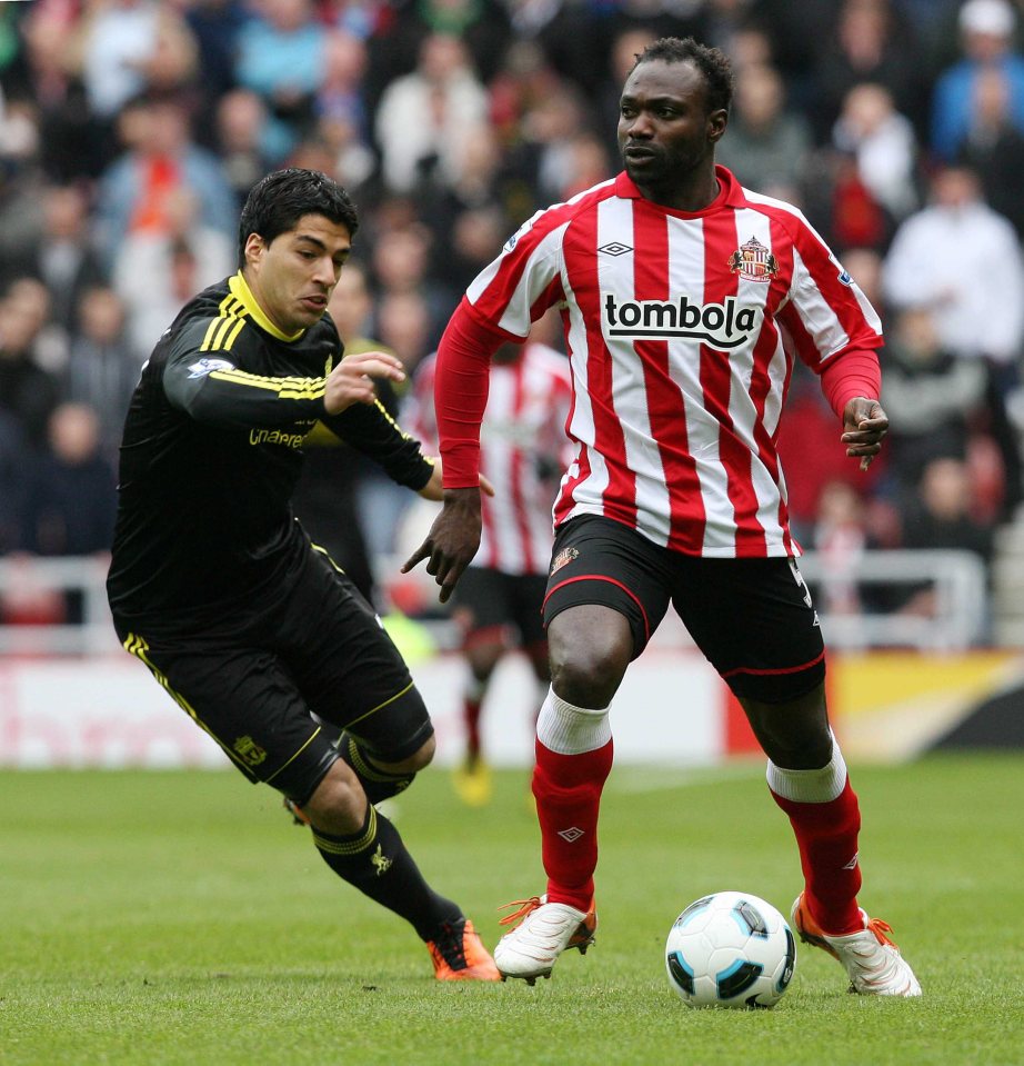 The ex-Ghana captain spent two top-flight seasons on loan to Sunderland between 2009 and 2011