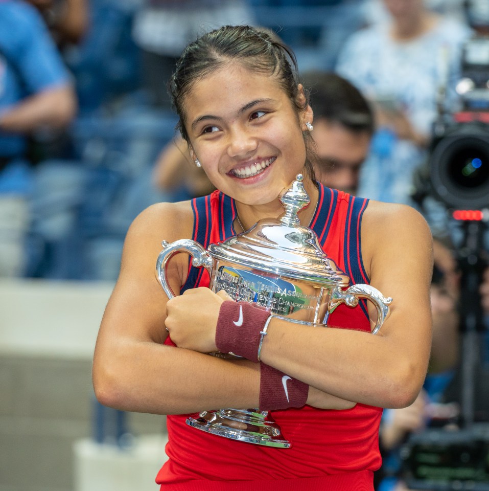 She shot to fame when she became the youngest Brit to win the US Open in 2021