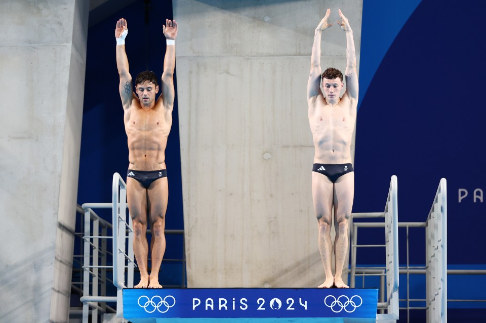 Tom Daley and Noah Williams competed together at Paris 2024 - winning silver