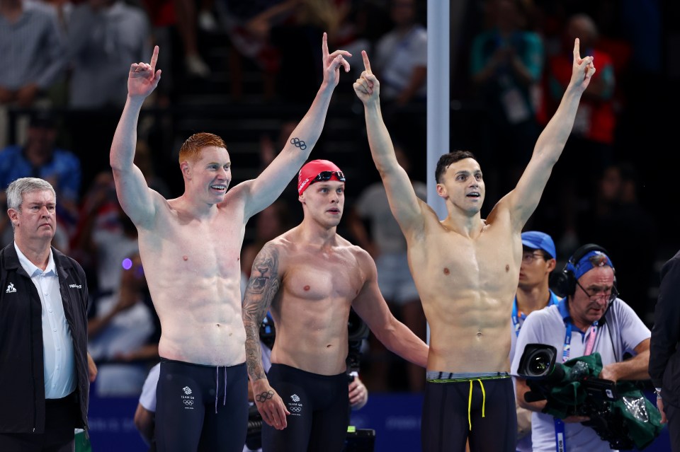 Team GB have won their first swimming gold at the Paris Olympics in the men's 4x200m freestyle relay