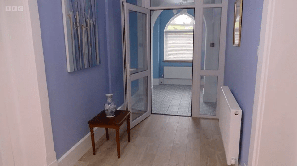 The entrance hall to the five holiday let flats has had a refresh