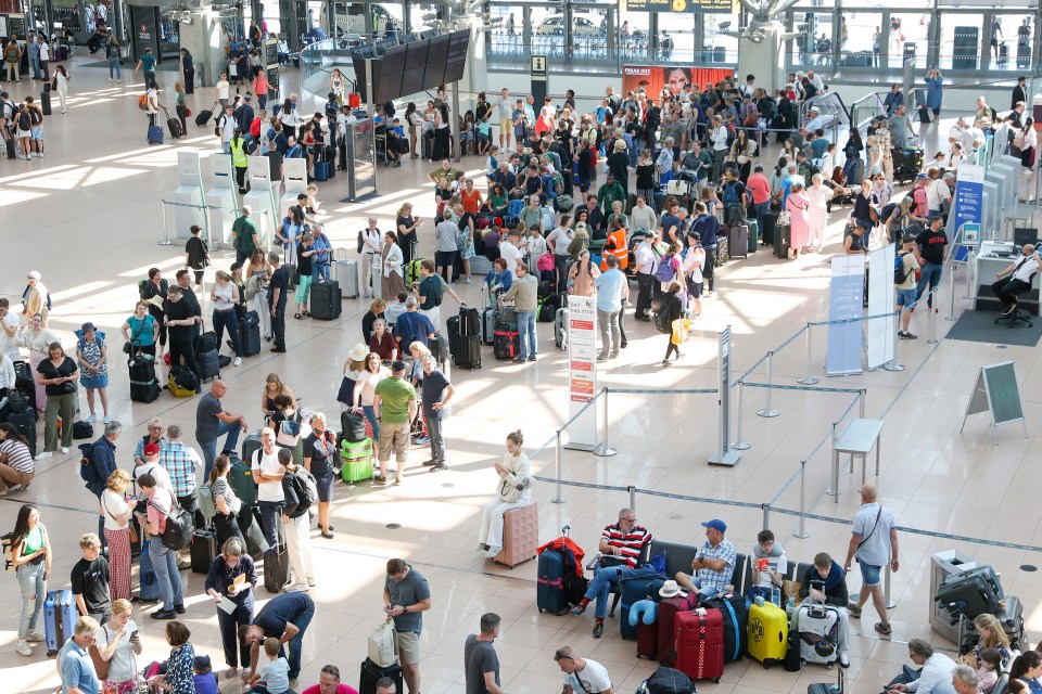 Airports are warning passengers to arrive at least three hours early