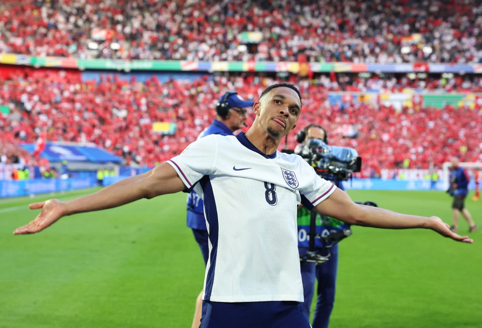 Alexander-Arnold's winner sent England's fans into ecstasy