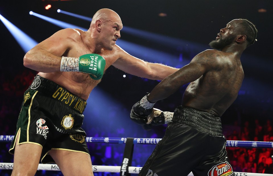 Tyson Fury dipped his hands in petrol ahead of his rematch with Deontay Wilder