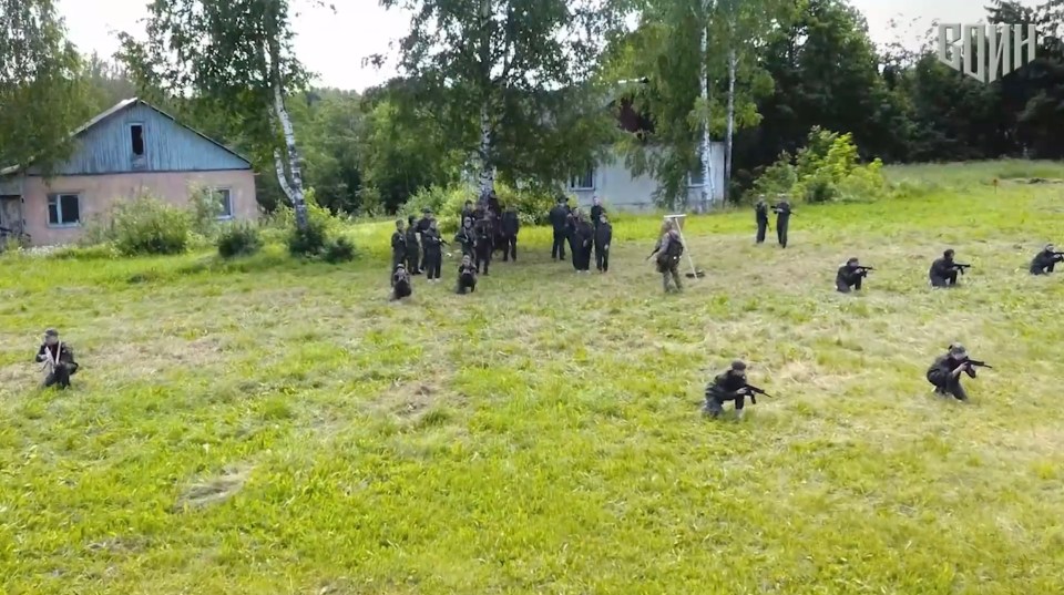 Ukrainian children training in special Russian military camps