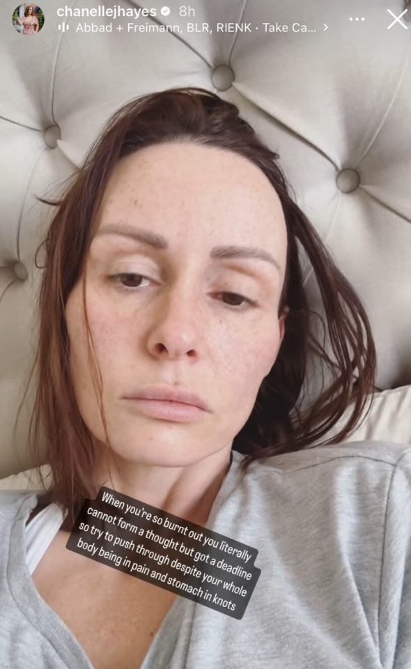 Big Brother legend Chanelle Hayes shared an update with her Instagram followers