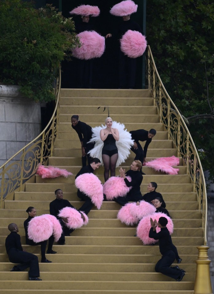 Lady Gaga performed a French song at the Olympic opening ceremony