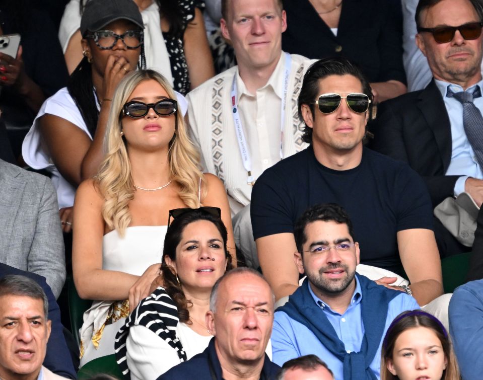 The two were among several famous faces present at the highly anticipated final