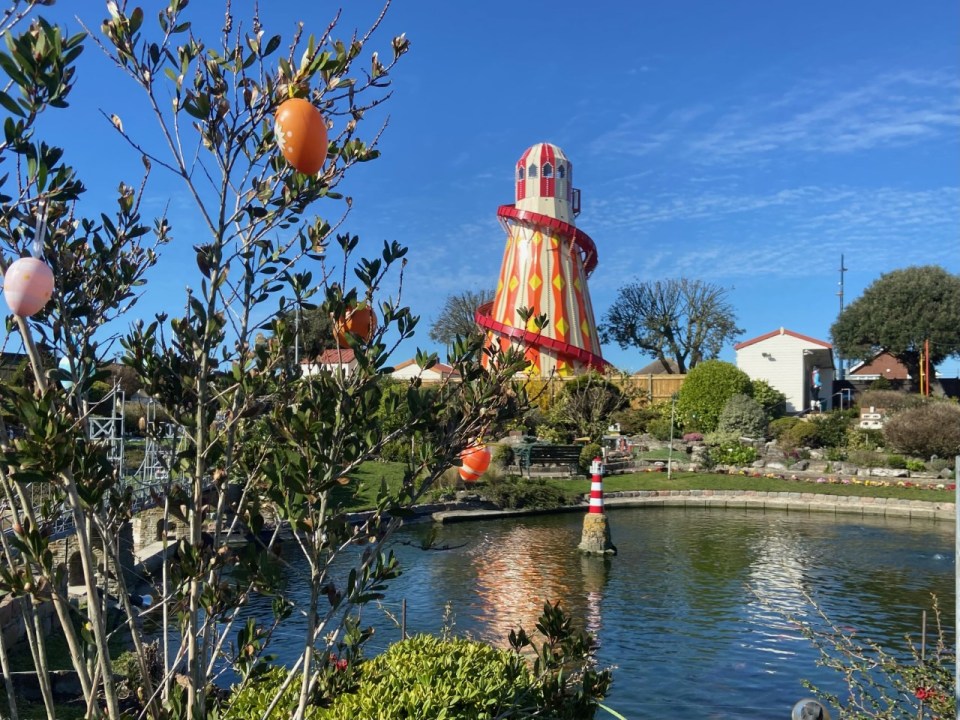 Merrivale Model Village is located on Great Yarmouth seafront, with one of the attractions being a lake with Koi Carp