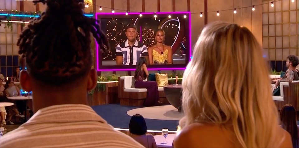 They were grilled by Love Island host Maya Jama via a video link from the Aftersun studio