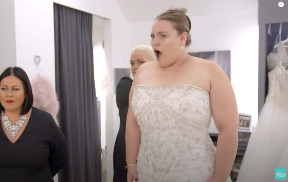 Cassie, who is a size 20, visited the Curvy Brides Boutique to find her perfect dream dress