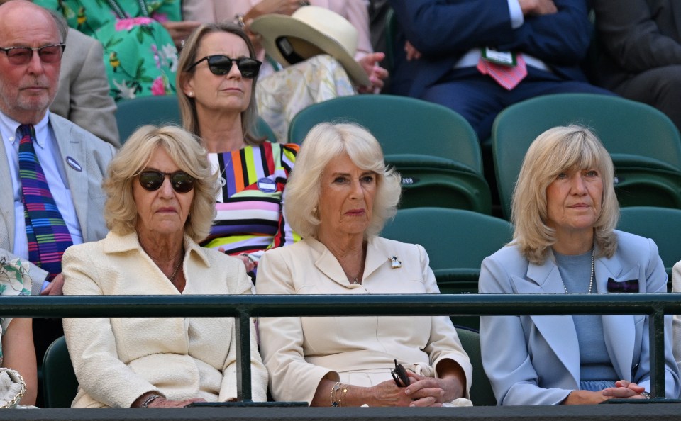 Queen Camilla was also in the stands to catch the action