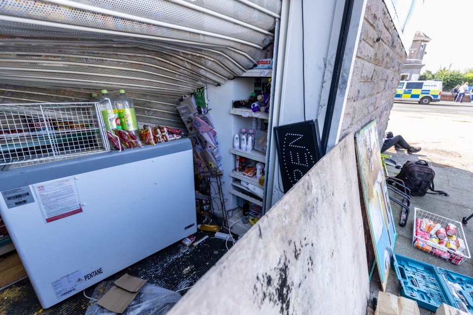 The Windsor Mini Mart on Windsor Road was looted