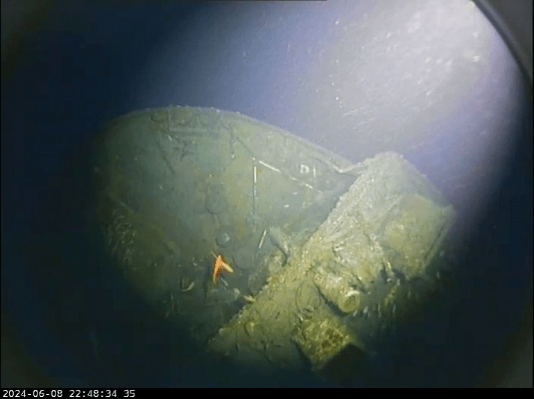 Footage shows the shipwreck underwater off the coast of South West Rocks