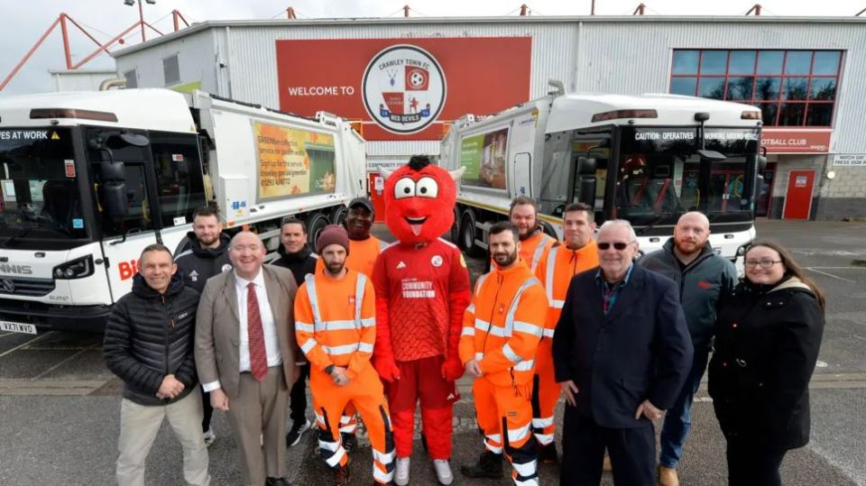 Obi-Wan Binobi and Binderella are among the comedy names being given by schoolchildren in West Sussex to a new fleet of refuse lorries