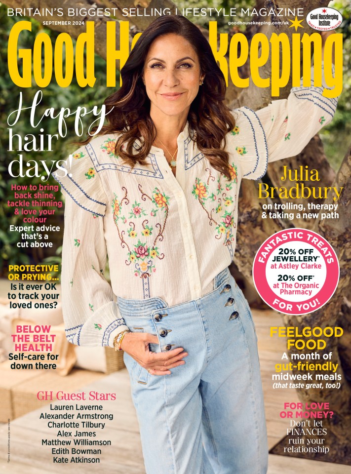 Julia Bradbury has revealed how breast cancer has impacted her life in an interview with Good Housekeeping.