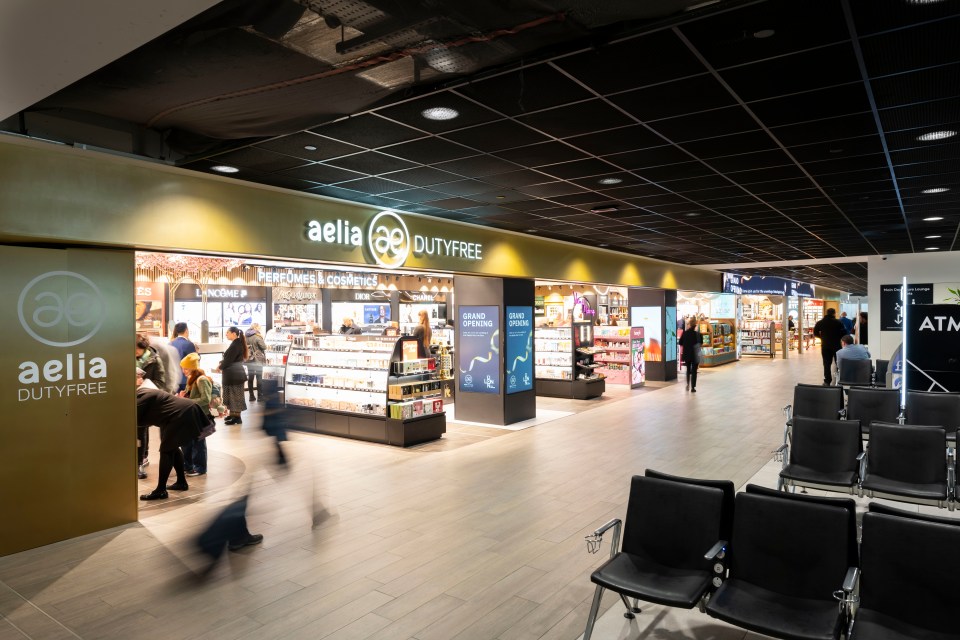 The Aelia duty free store has been expanded in the £12 million refurbishment