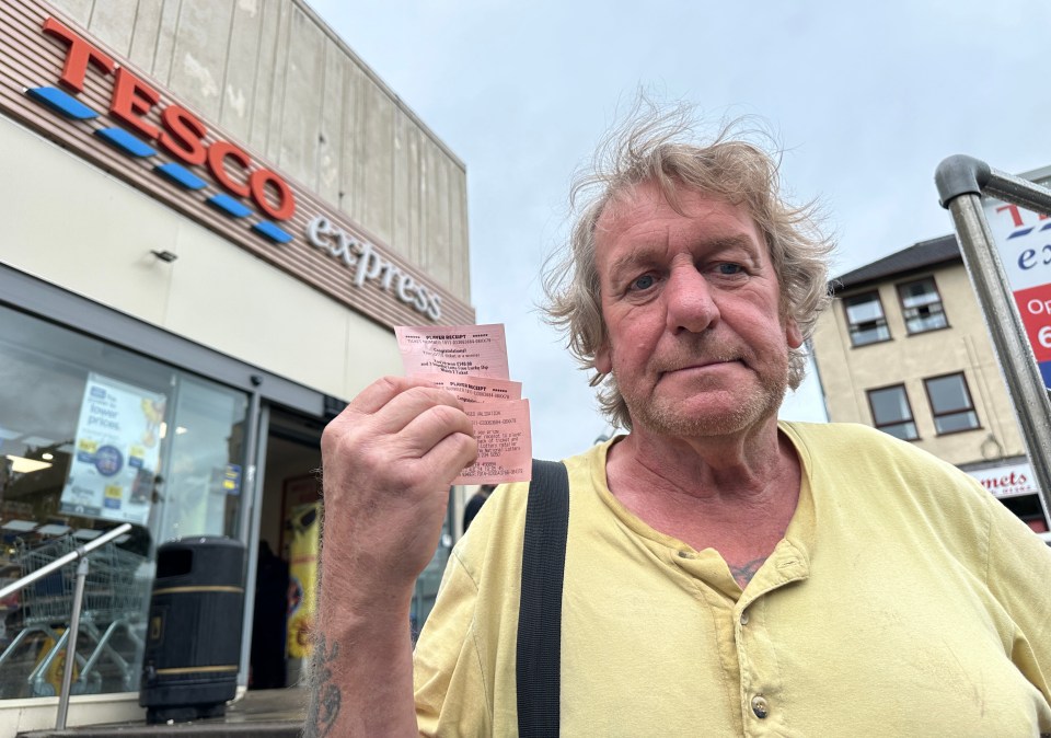 Kevin, 63, won £140 in a Lotto draw in August