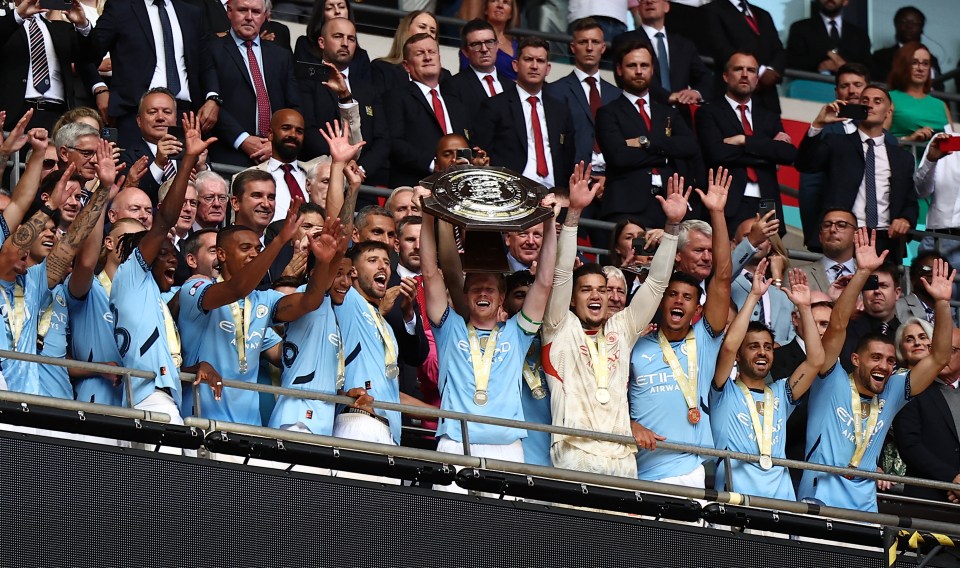 It saw City land the first silverware of the season