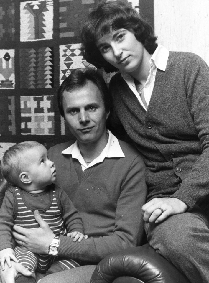 Sven with ex wife Ann-Christine and son Johan in 1980