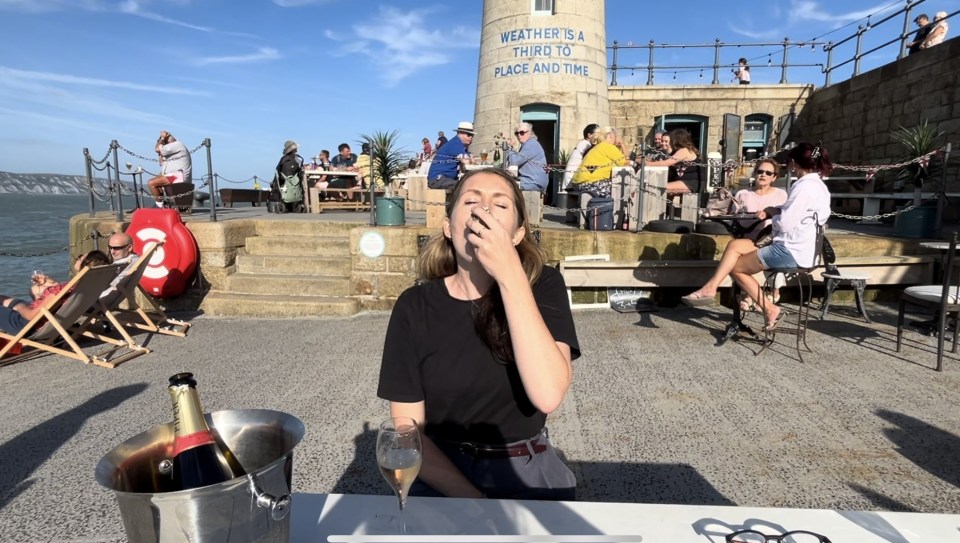 The oysters come from the nearby Whitstable