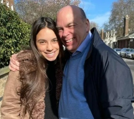 Mike Lynch, 59, with his daughter Hannah, 18, who both died in the yacht tragedy