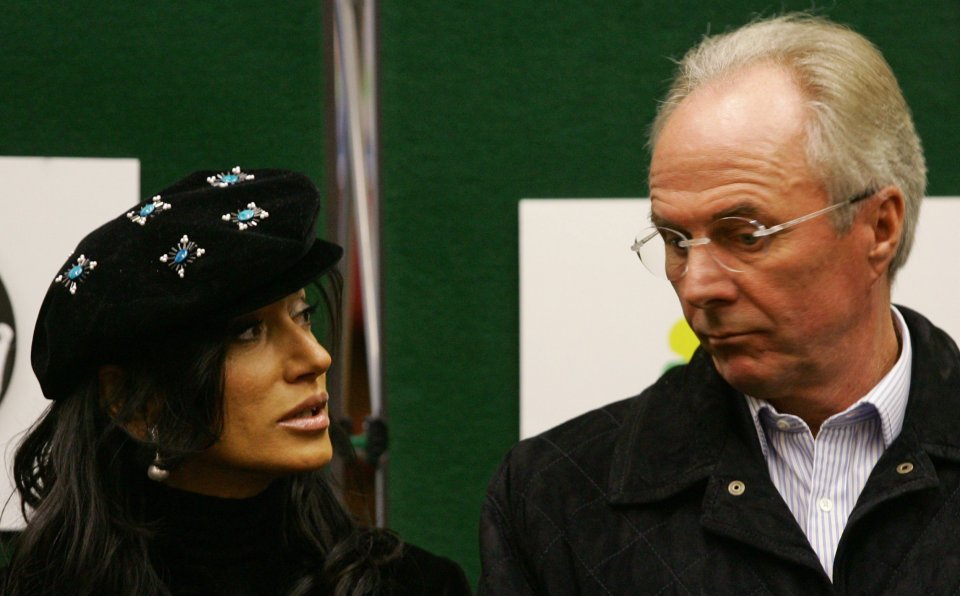 Nancy would often be pictured alongside the former England boss at tournaments