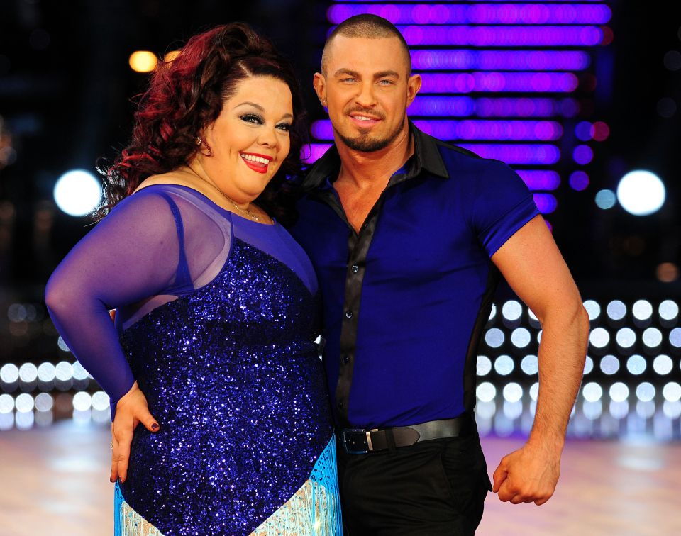 Lisa Riley and Robin Windsor were paired together for Strictly Come Dancing in 2012.