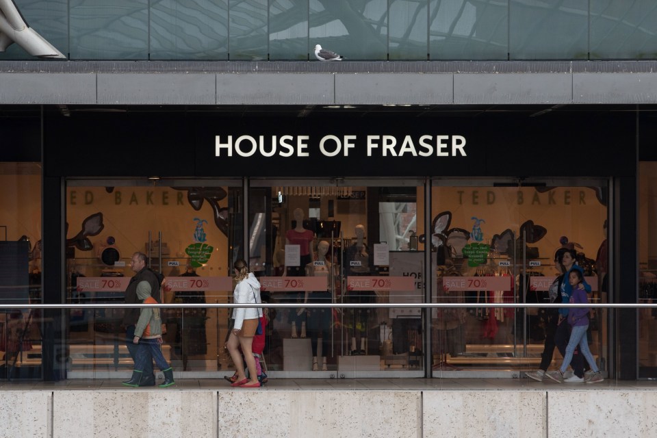 House of Fraser in Bristol's Cabot Circus closed yesterday