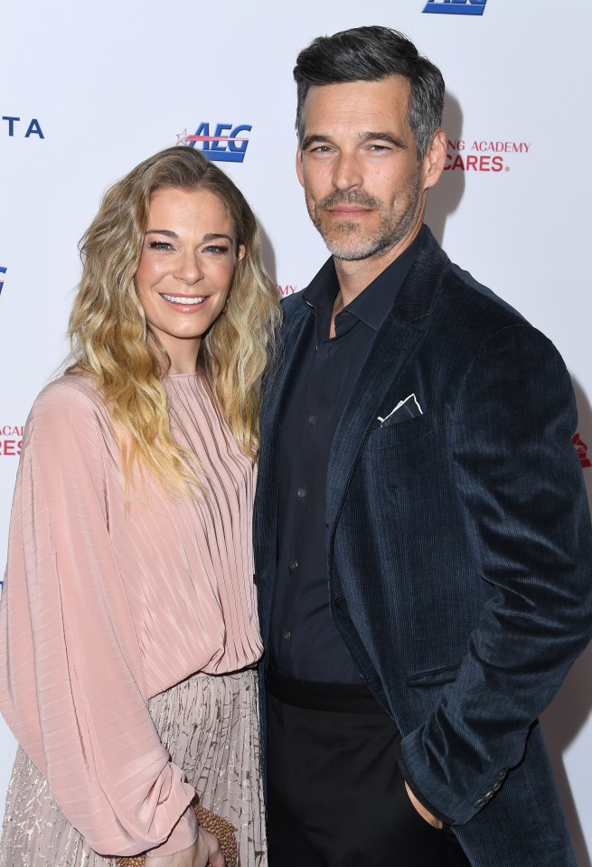 The singer pictured with her second husband  Eddie Cibrian