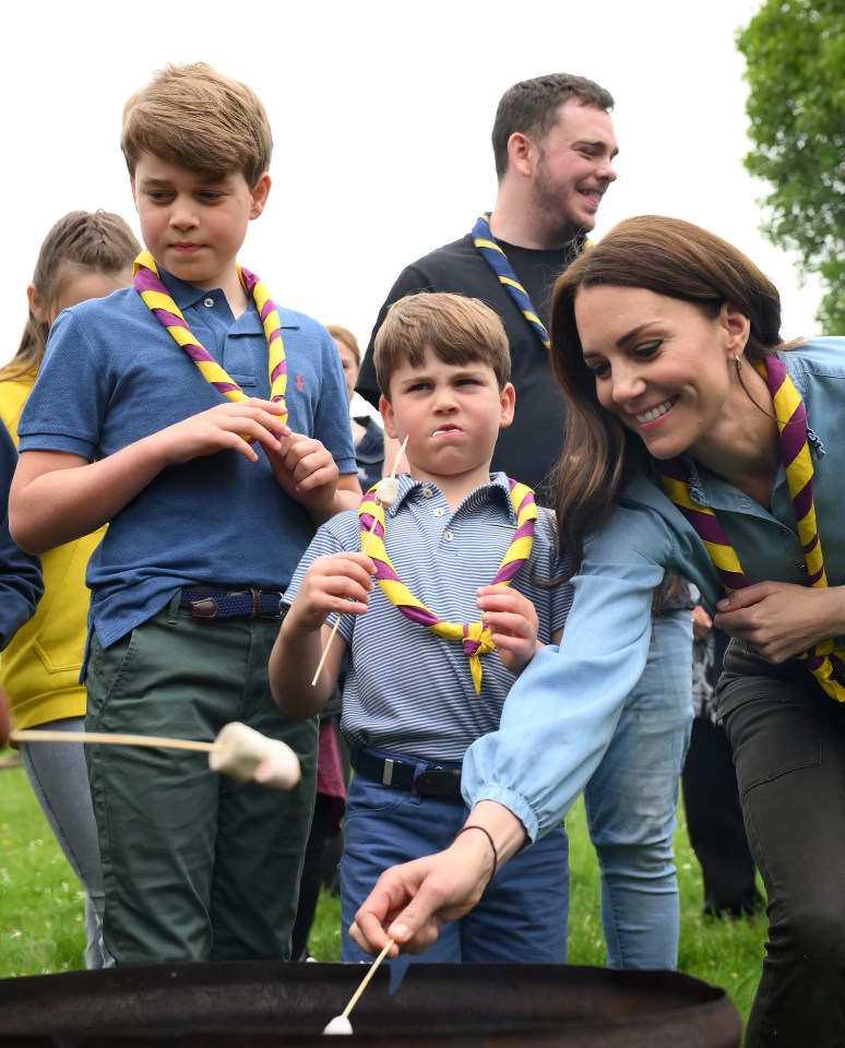 Prince George joined volunteers last May in revamping the Scout hut for Big Help Out