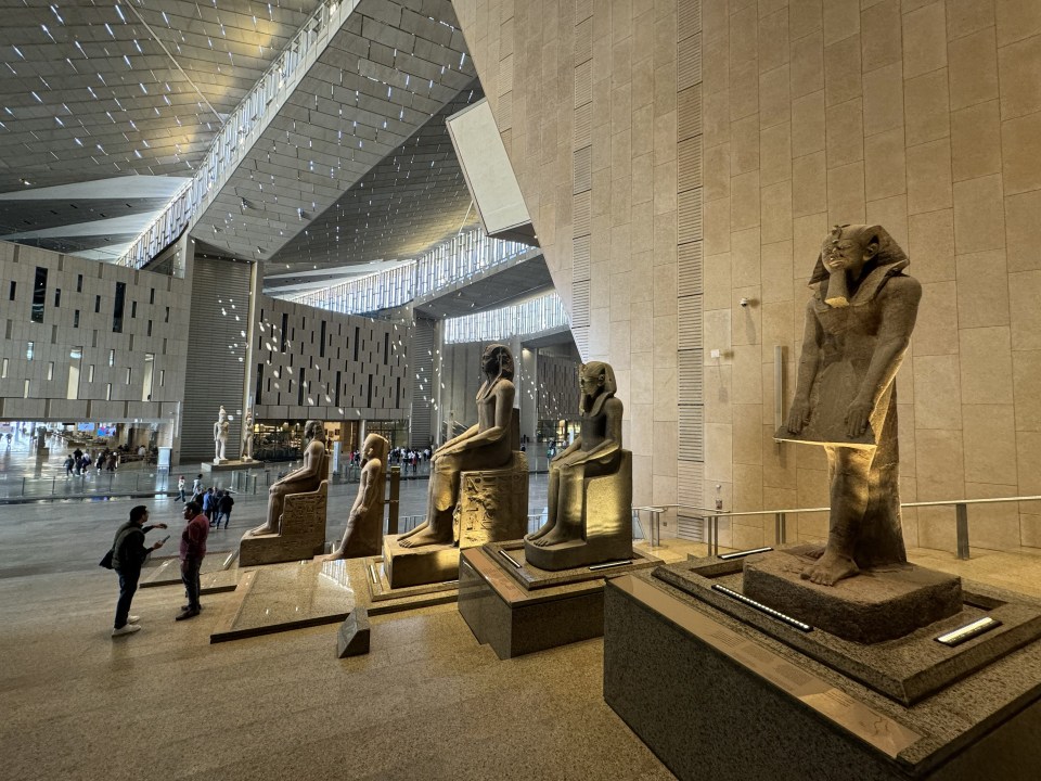 An incredible exhibition space of more than 4,000 square metres will display hundreds of ancient pharaonic artefacts Credit: Getty