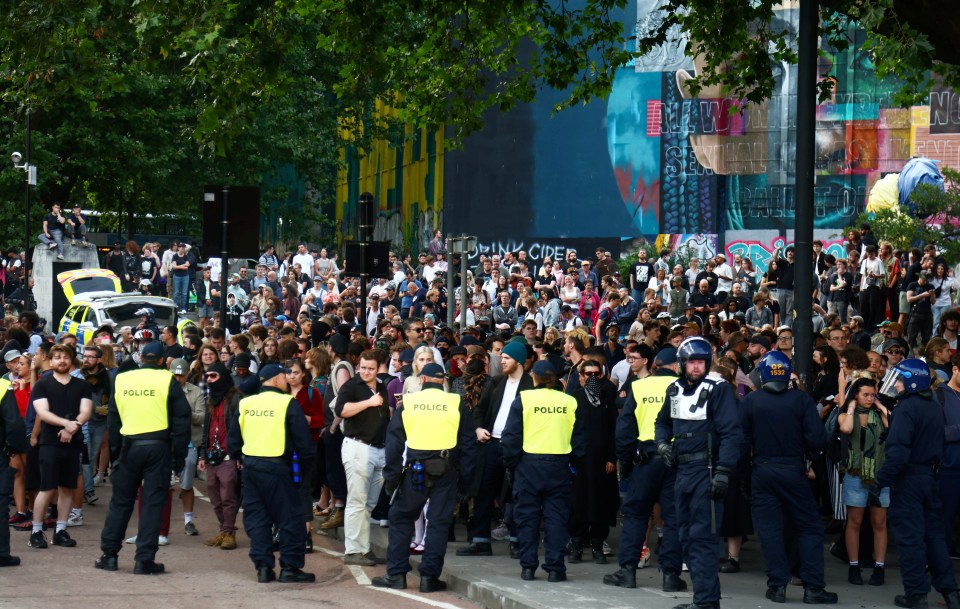 Huge crowds of people attended an 'Enough is Enough' demonstration in Bristol on Saturday