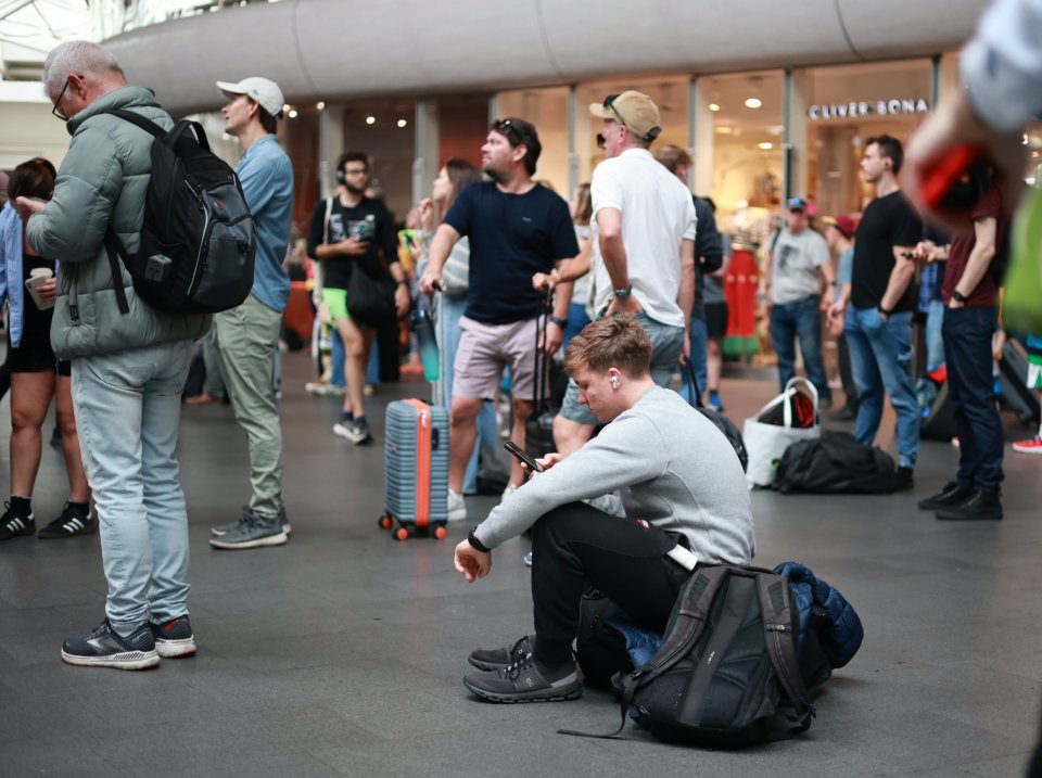 Many passengers had to wait hours for their train