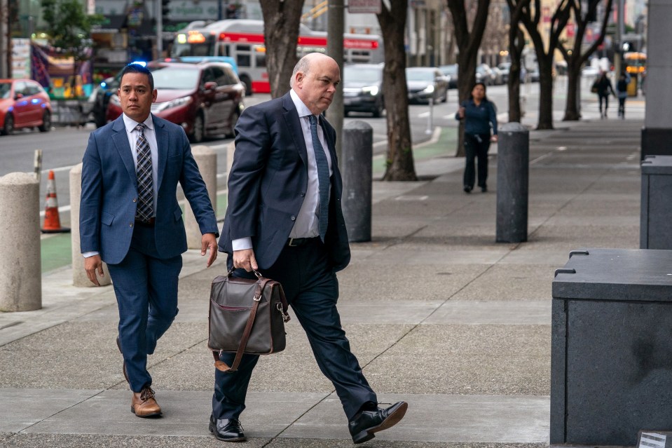 Lynch arrives at federal court in San Francisco, California, US, in March