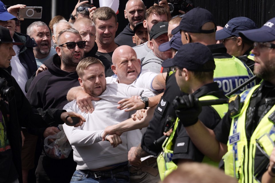 Trouble has broken out across the weekend as demonstrations are held across the UK