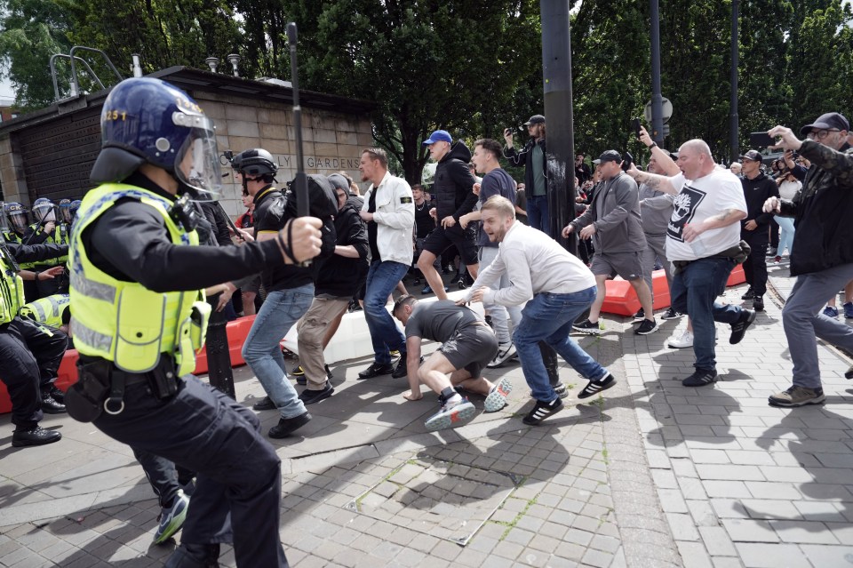 A huge riot erupted in Manchester Piccadilly