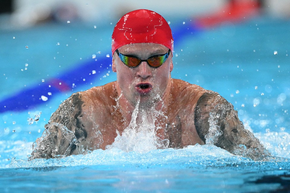 Adam Peaty helped Team GB to a fourth-placed finish in the men's 4x100m medley relay