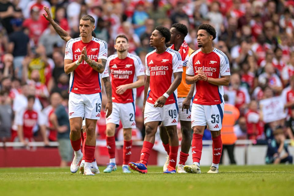 Arsenal players and fans were left perplexed after the penalties were cancelled