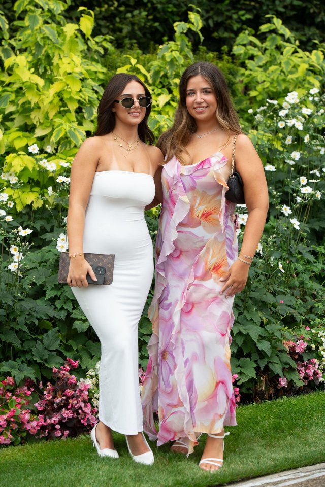 Two glam pals dressed to the nines for the Ascot event