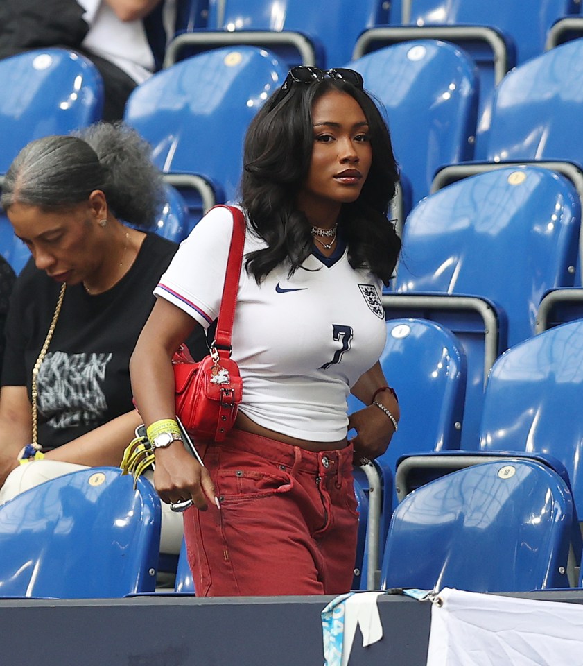 Tolami Benson travelled to Germany to support Saka in the Euros