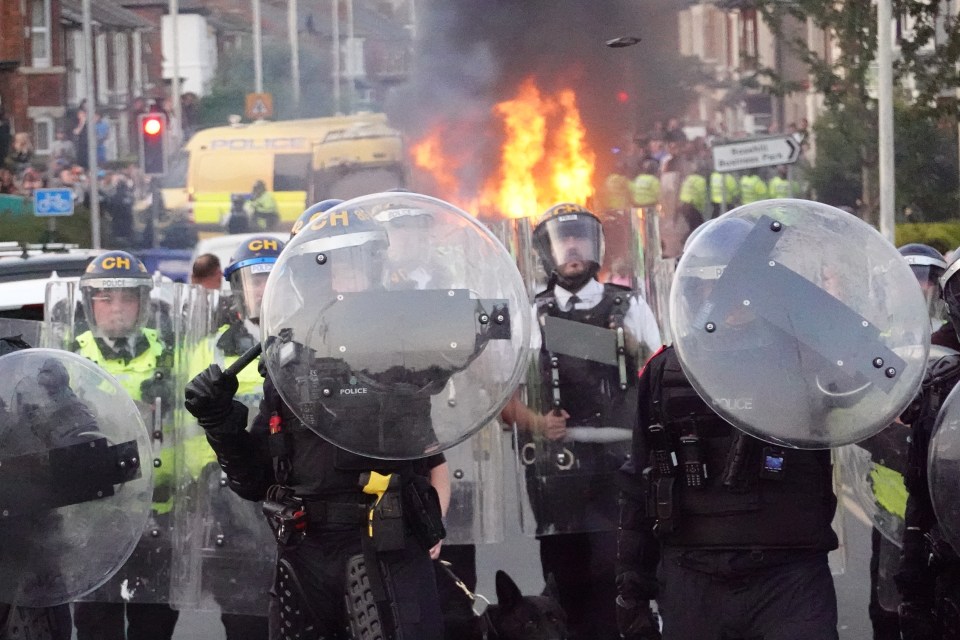 Police face an ongoing battle to track rioters