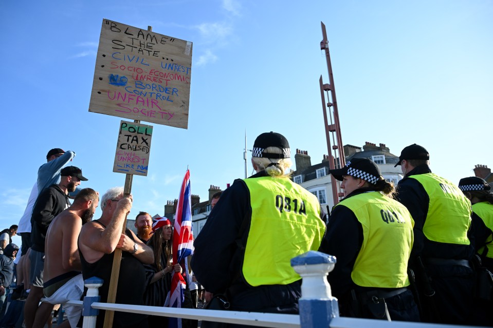 Sir Keir Starmer has blasted far-right thugs for wreaking havoc across Britain - and warned the police is coming for them