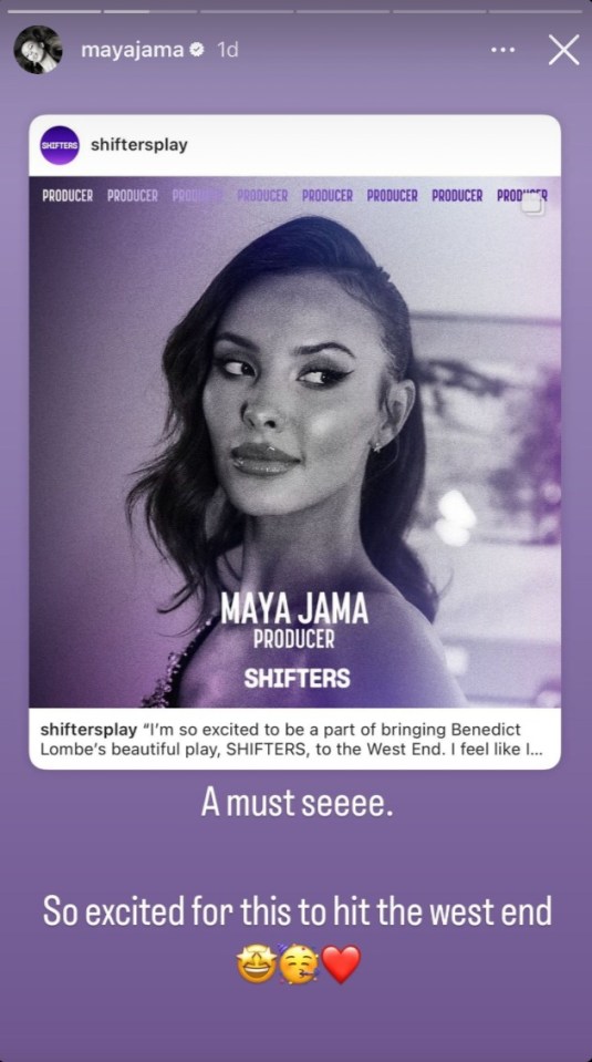 maya jama is the producer of shifters play