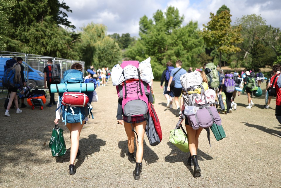 Excited festival-goers head to the ground but there are safety concerns