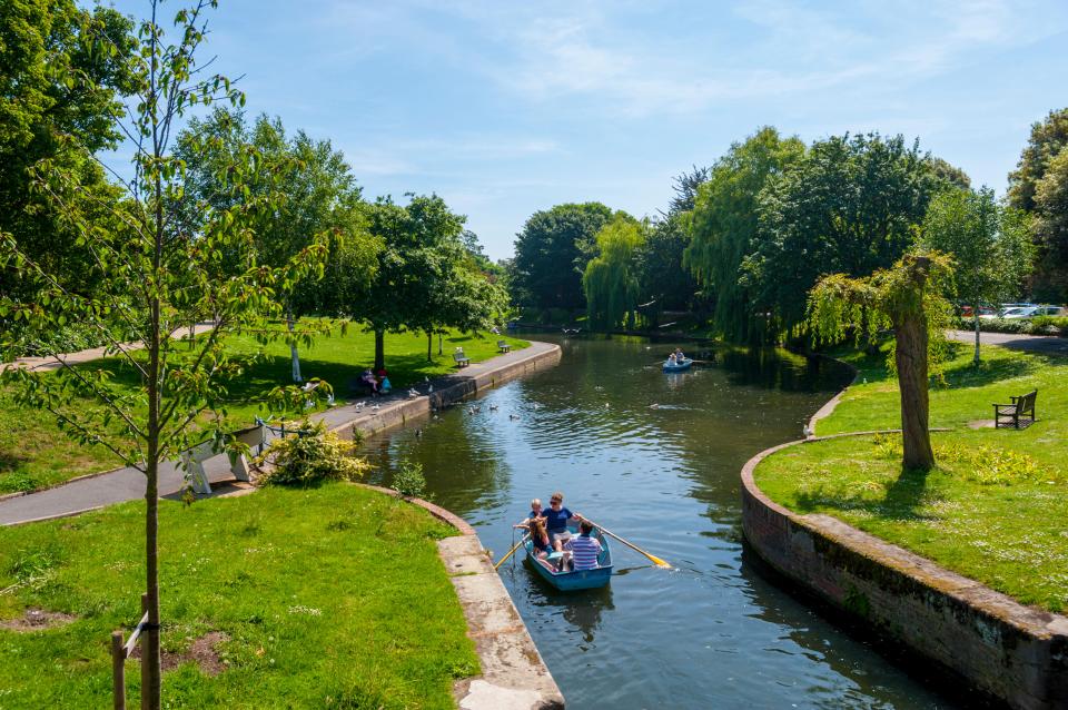 A military canal runs through the centre of Hythe