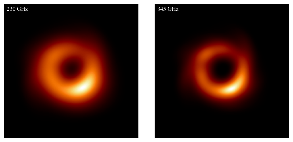 Previous images, published in 2019, have shown the cosmic object to be a glowing orange ring - dubbed the Eye of Sauron