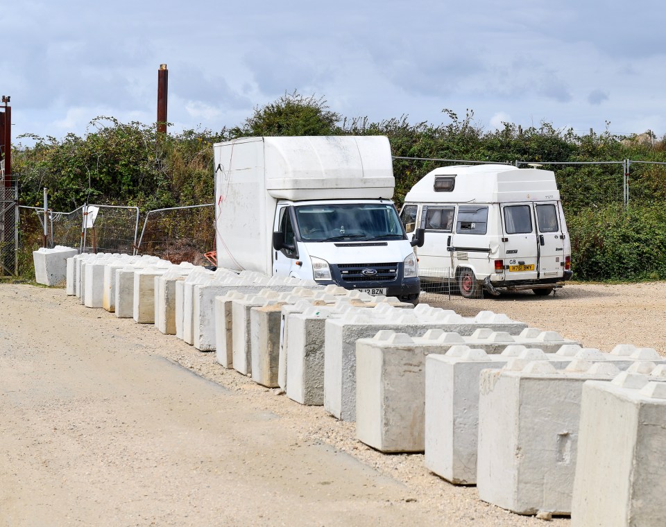 The 4ft high heavy duty bollards can only be removed by crane