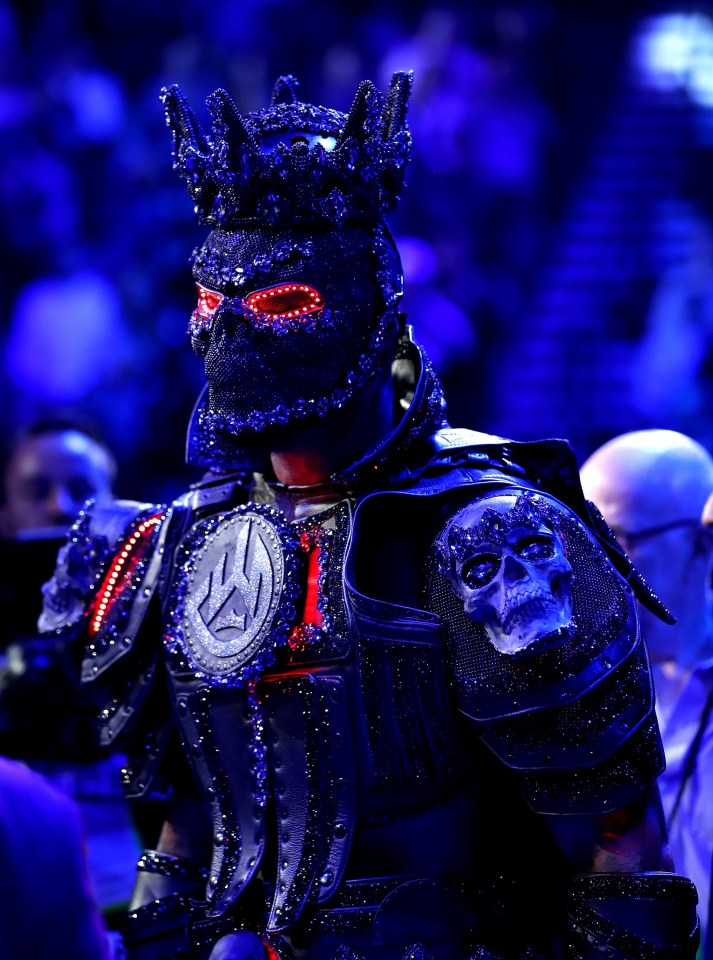 Deontay Wilder's blamed this infamous 45lb ring walk outfit for his defeat to Tyson Fury